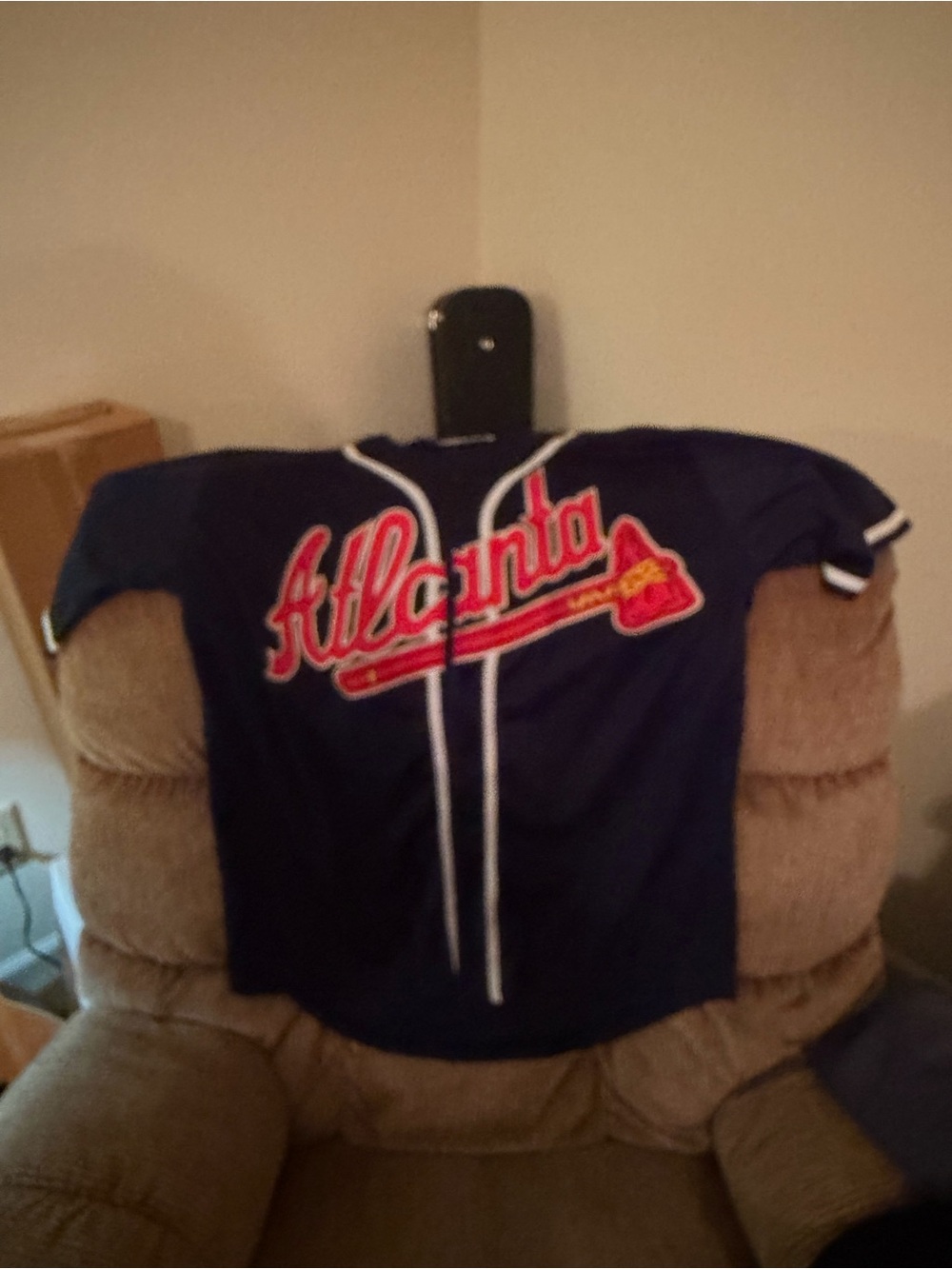 Charlie Culbertson Atlanta Navy Baseball Jersey men’s L